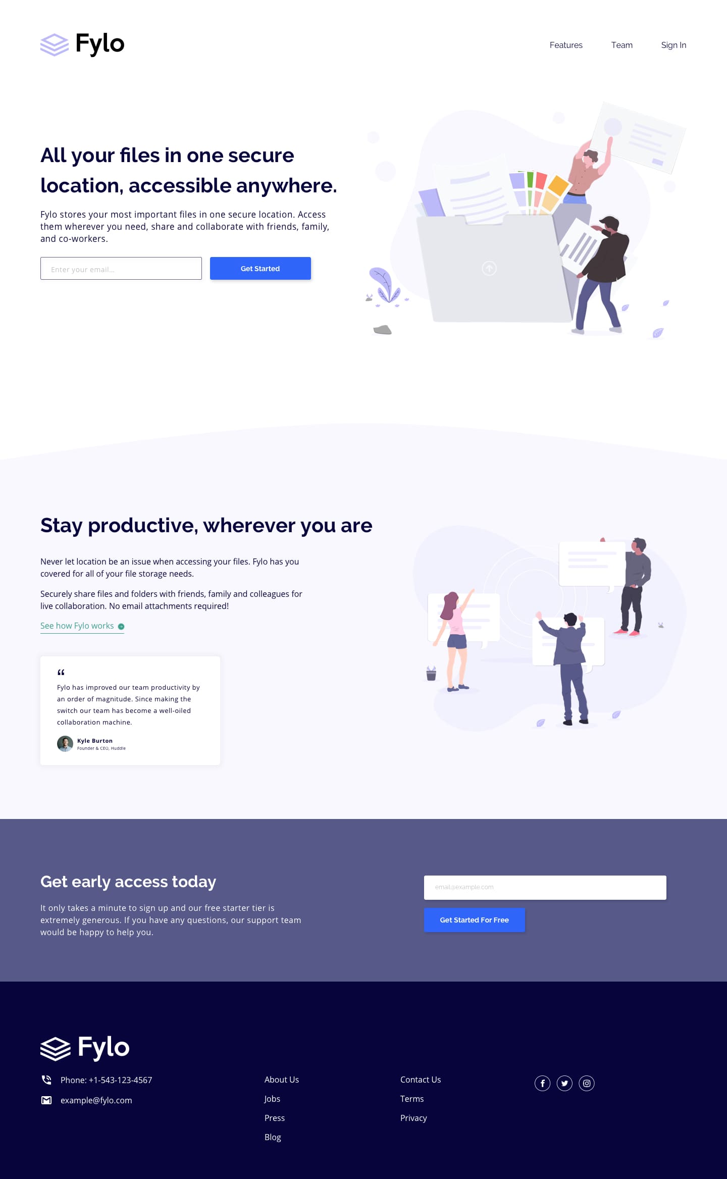 fylo-landing-page-with-two-column-layout-master