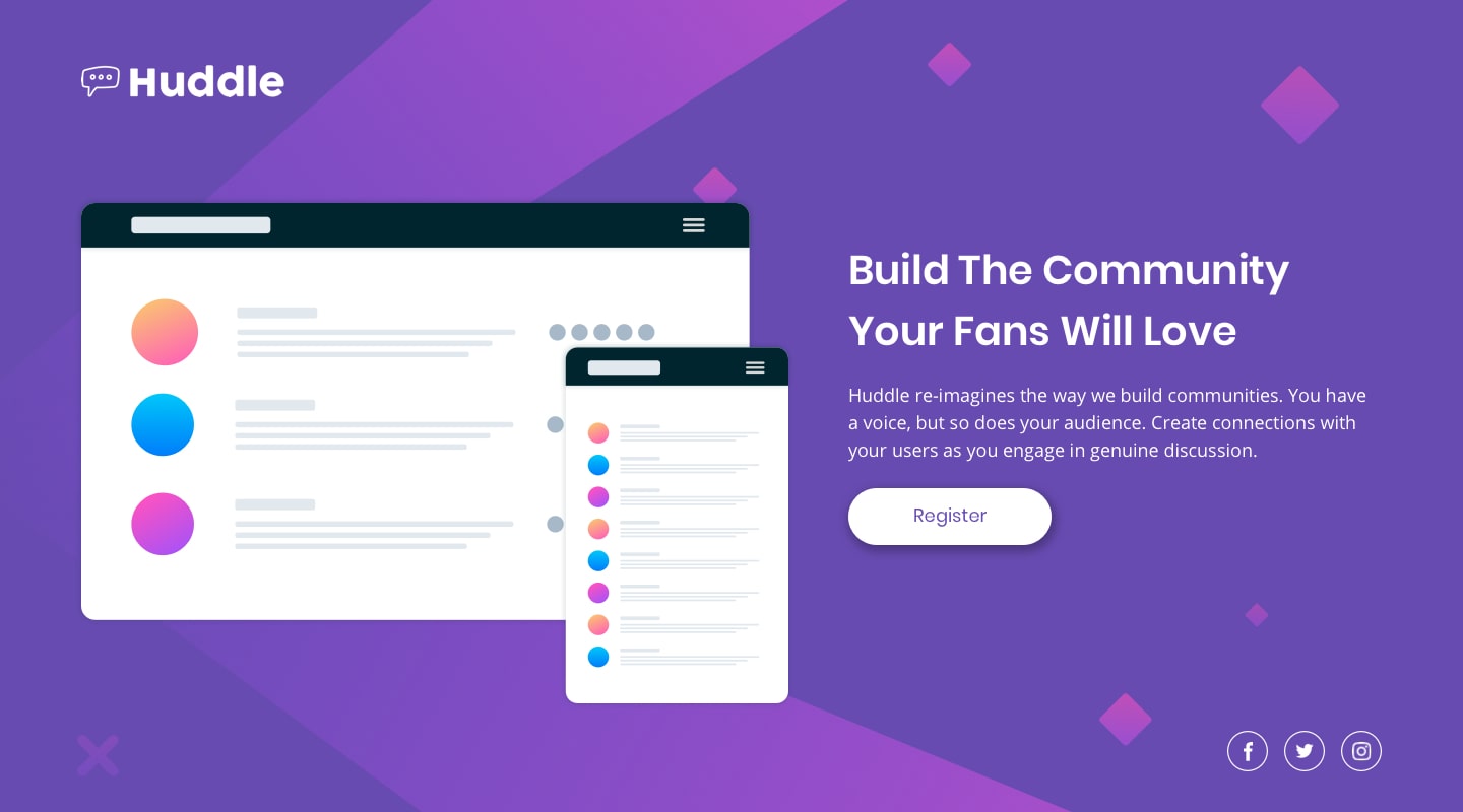 huddle-landing-page-with-single-introductory-section-master